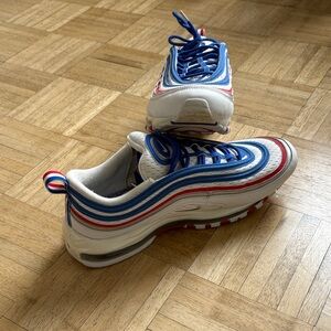 Nike Air Max 97 White Blue Red Sneakers